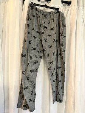 Canyon Trail Men's Gray Printed Lounge Pants - Elastic Waist
